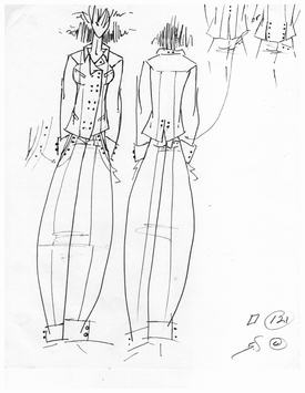 Womens Pants Suit By William Shepherd Designs